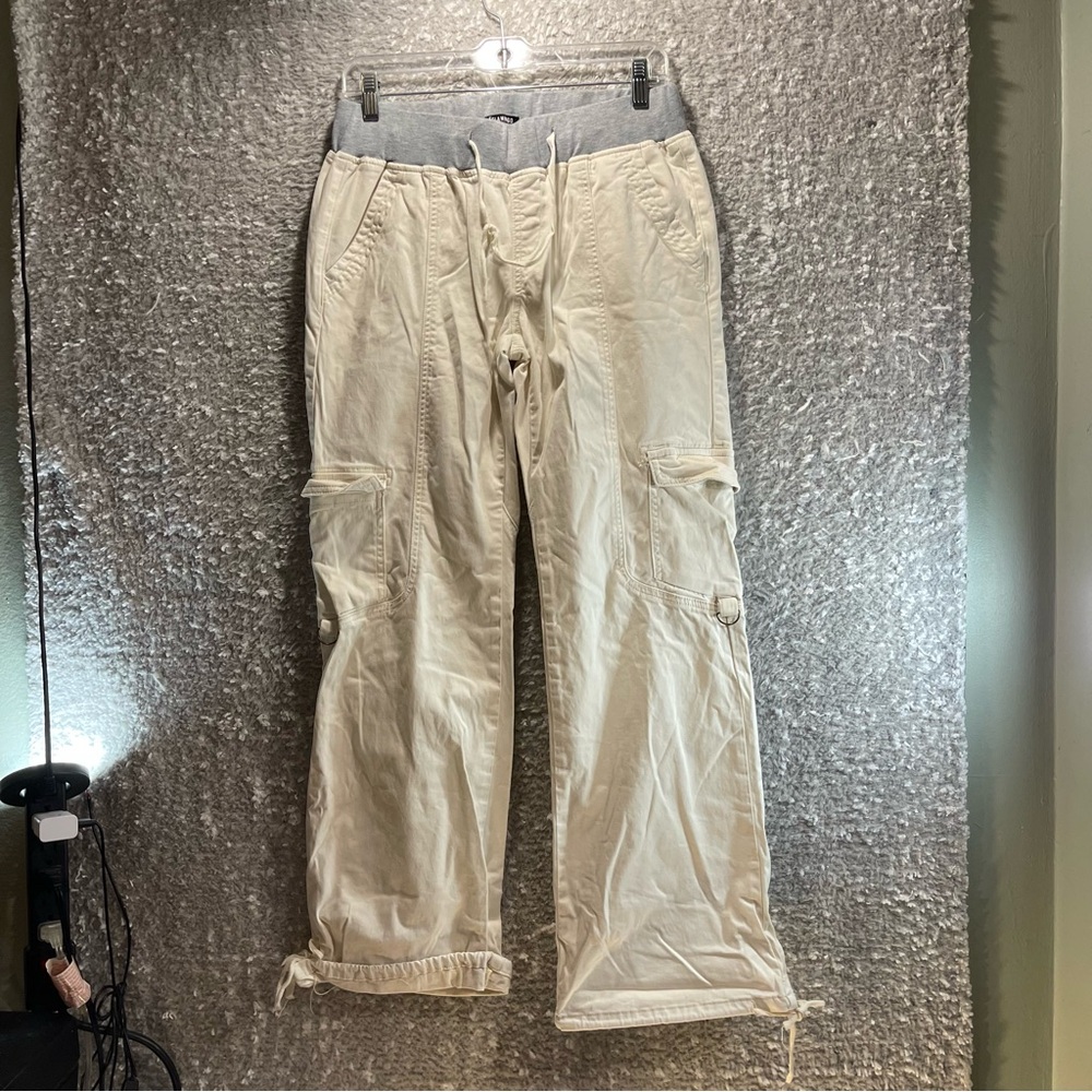 Flamingo Pull‎ On Cargo Baggy Pants L Cotton Bohemian 28W
